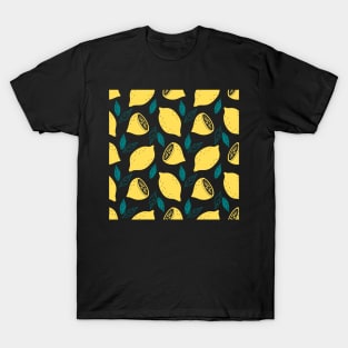 Yellow Lemons Pattern T-Shirt